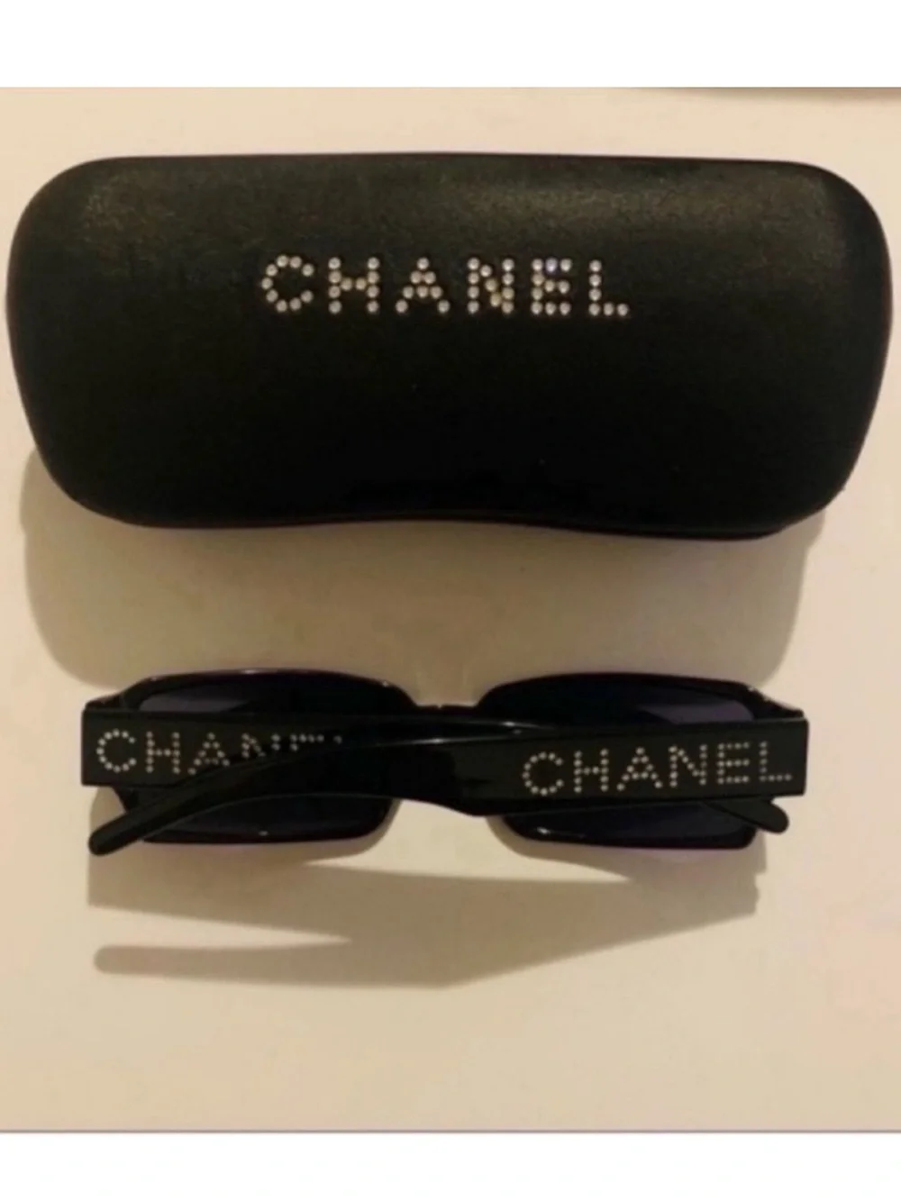 Chanel | Sunglasses | Winter Glamour Black Rhinestones Embellished Sunglasses